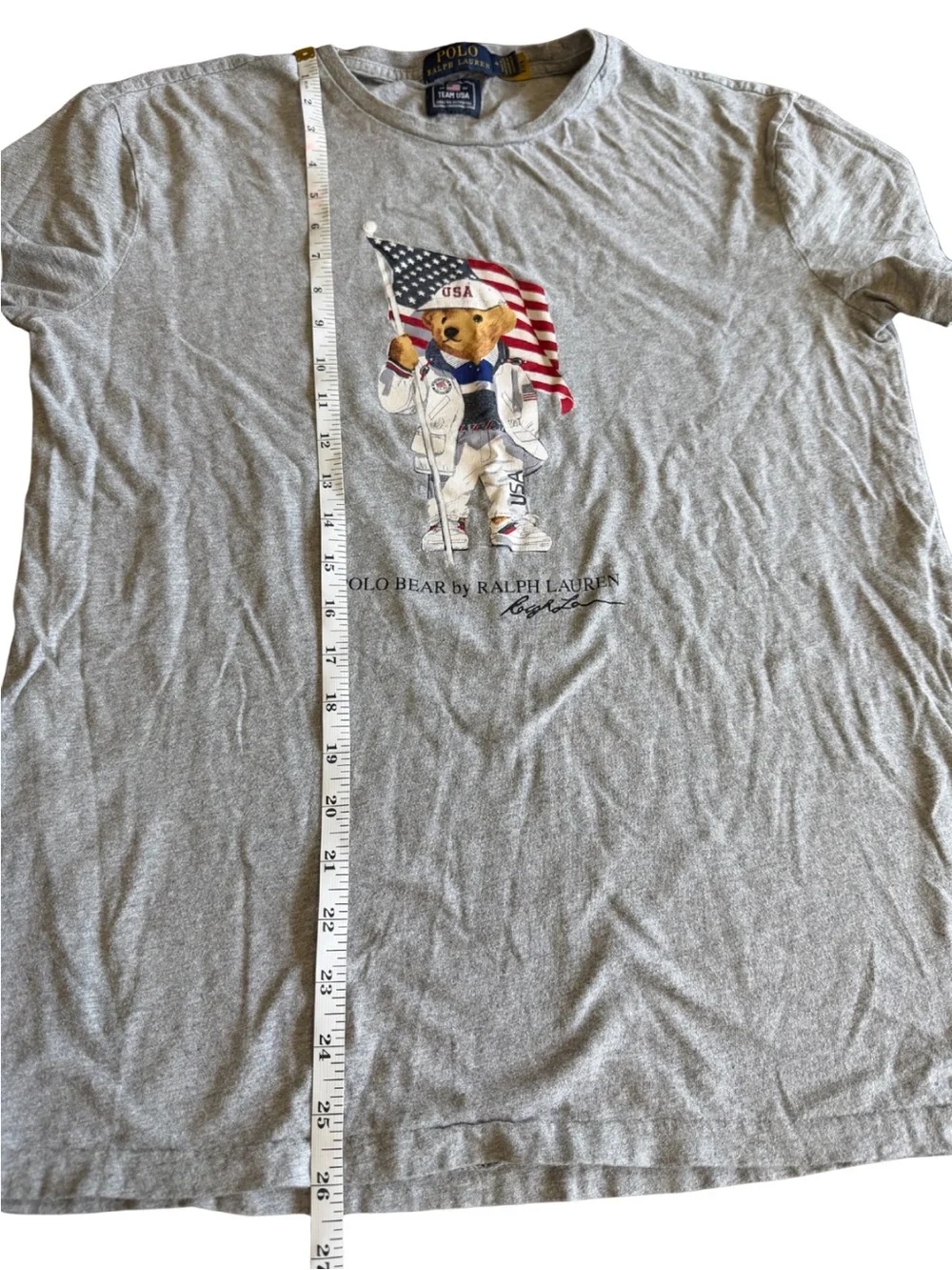 Polo Ralph Lauren Team USA Tokyo Olympics 2020 Polo Bear T Shirt M Americana